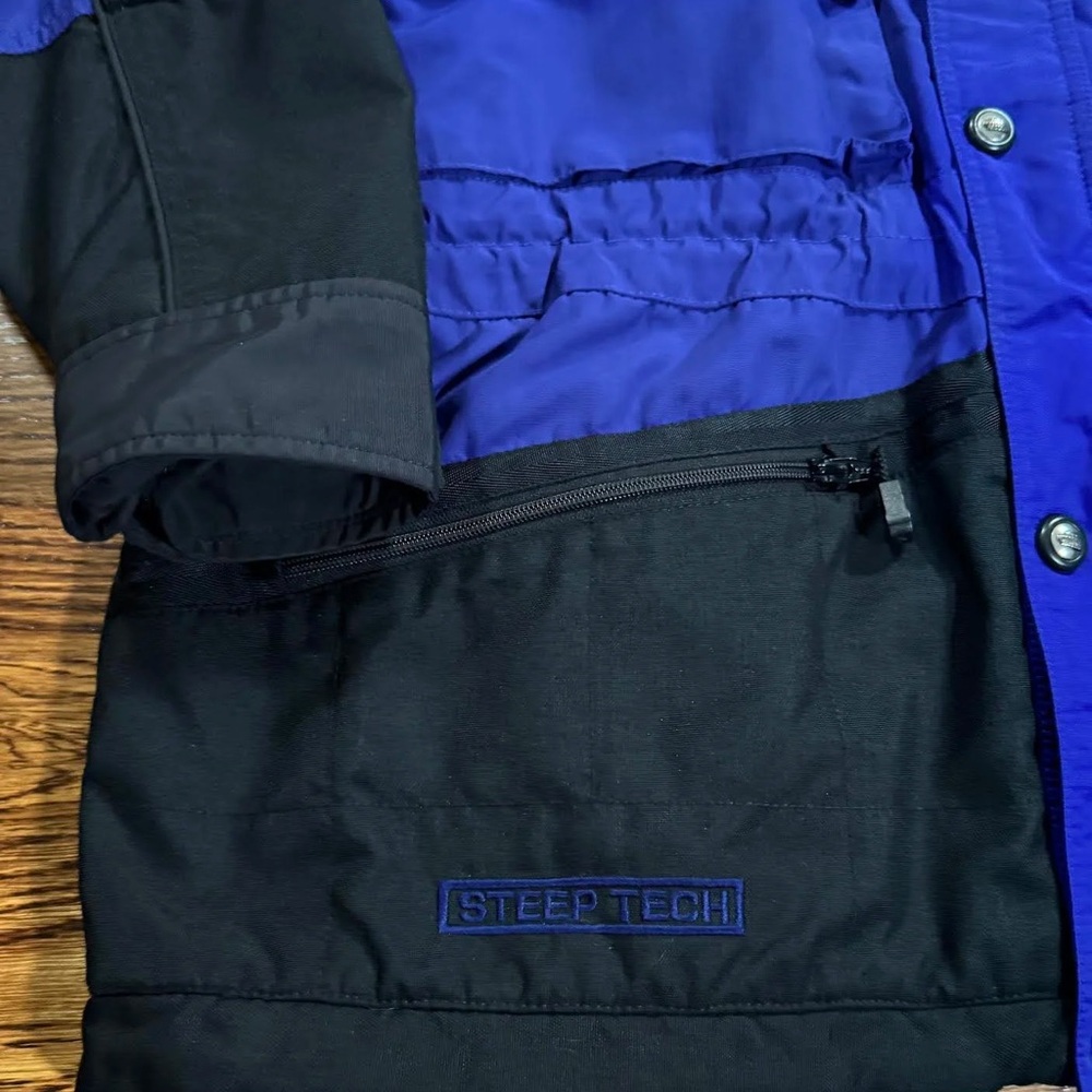Vintage The North Face Steep Tech Blue / Black Jacket (Size XL) - Picture 2 of 4